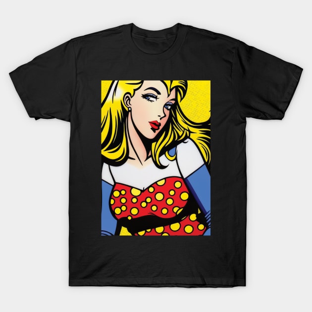 Pop Art Pin-up 1 T-Shirt by Focused Instability